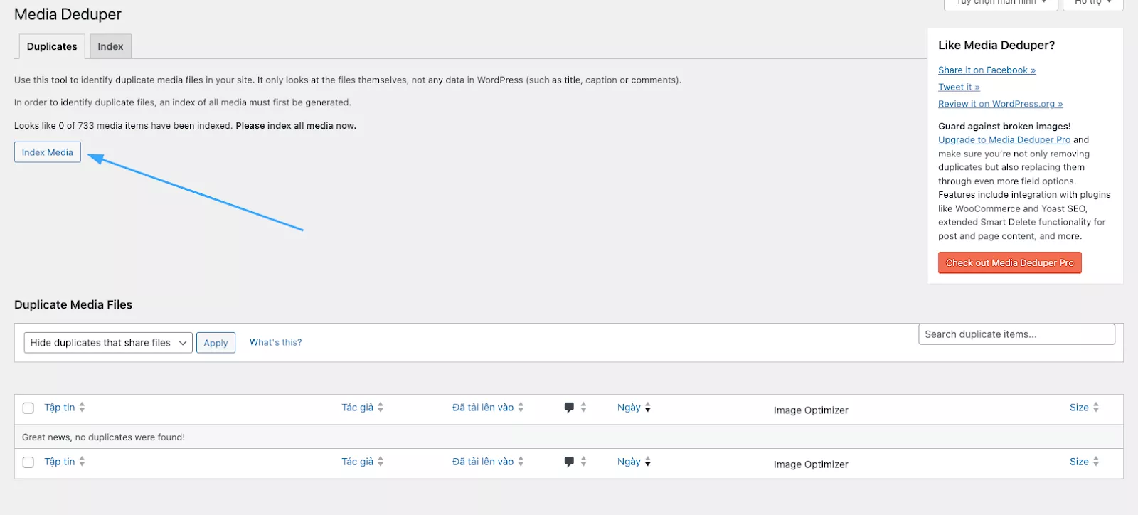 3 cách xóa hình ảnh không sử dụng trong WordPress chi tiết nhất 48 Quét bằng cách thu thập index