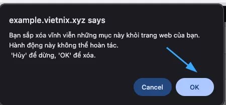 3 cách xóa hình ảnh không sử dụng trong WordPress chi tiết nhất 50 Xác nhận lại thao tác xóa
