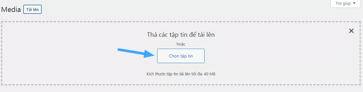 3 cách xóa hình ảnh không sử dụng trong WordPress chi tiết nhất 55 Kéo thả file cần upload