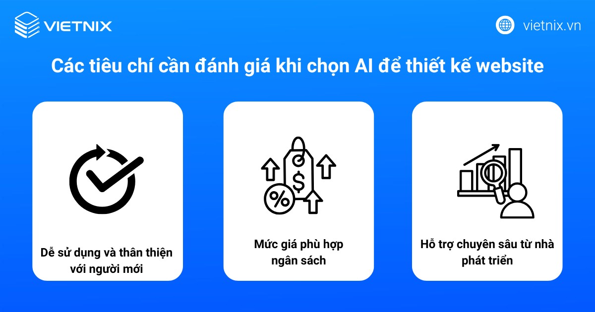 Top 10 AI thiết kế website hiệu quả, miễn phí năm 2026 17 Các tiêu chí cần đánh giá khi chọn AI để thiết kế website