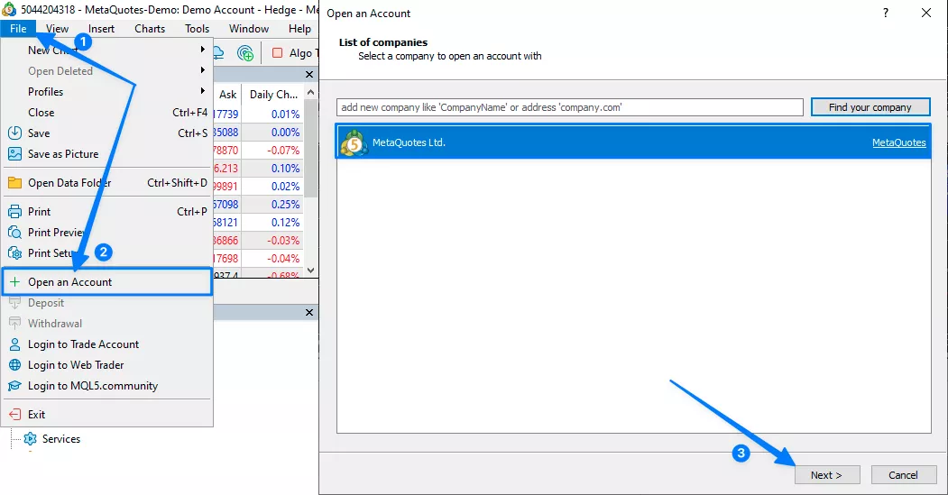 Tạo tài khoản ngay trên nền tảng