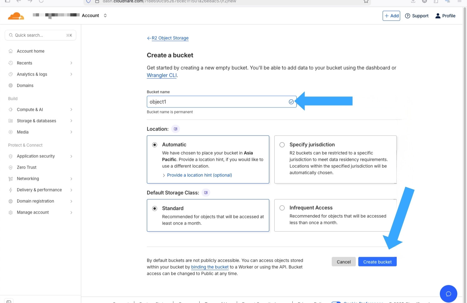Cloudflare R2 là gì? So sánh chi tiết Cloudflare R2 và S3 AWS 33 Chọn Create bucket để hoàn thành