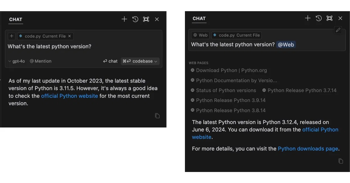 Một trong những tính năng quan trọng của cửa sổ trò chuyện là tùy chọn @