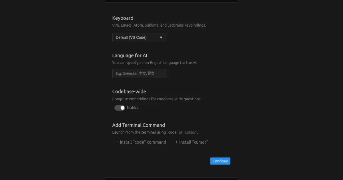 Màn hình cấu hình