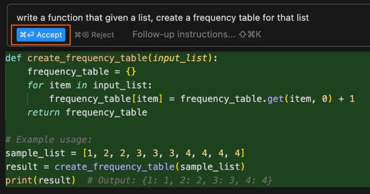 Sau khi code được tạo, bạn có thể chèn trực tiếp vào dự án