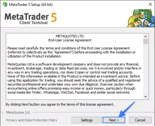 Chạy trình cài đặt