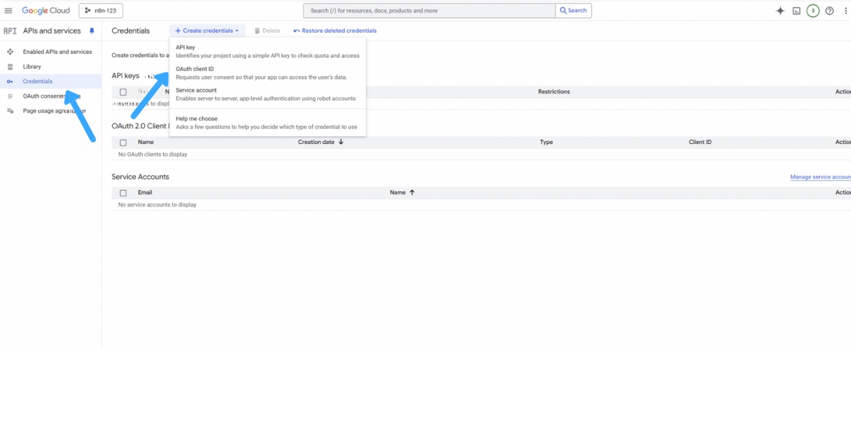 Hướng dẫn kết nối Google Sheet với n8n đơn giản, nhanh chóng 38 Mở biểu tượng Navigation menu