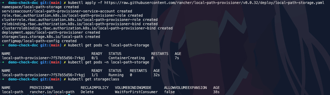 Cấu hình StorageClass cho local-path