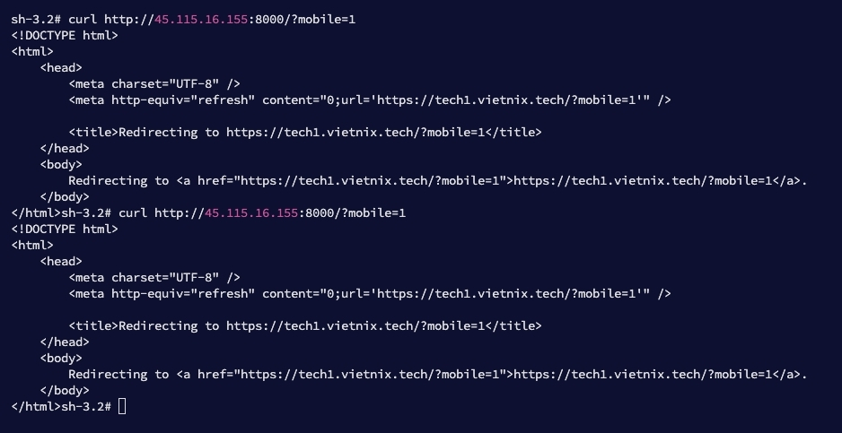 Cuối cùng, bạn có thể thử truy cập bất kỳ route