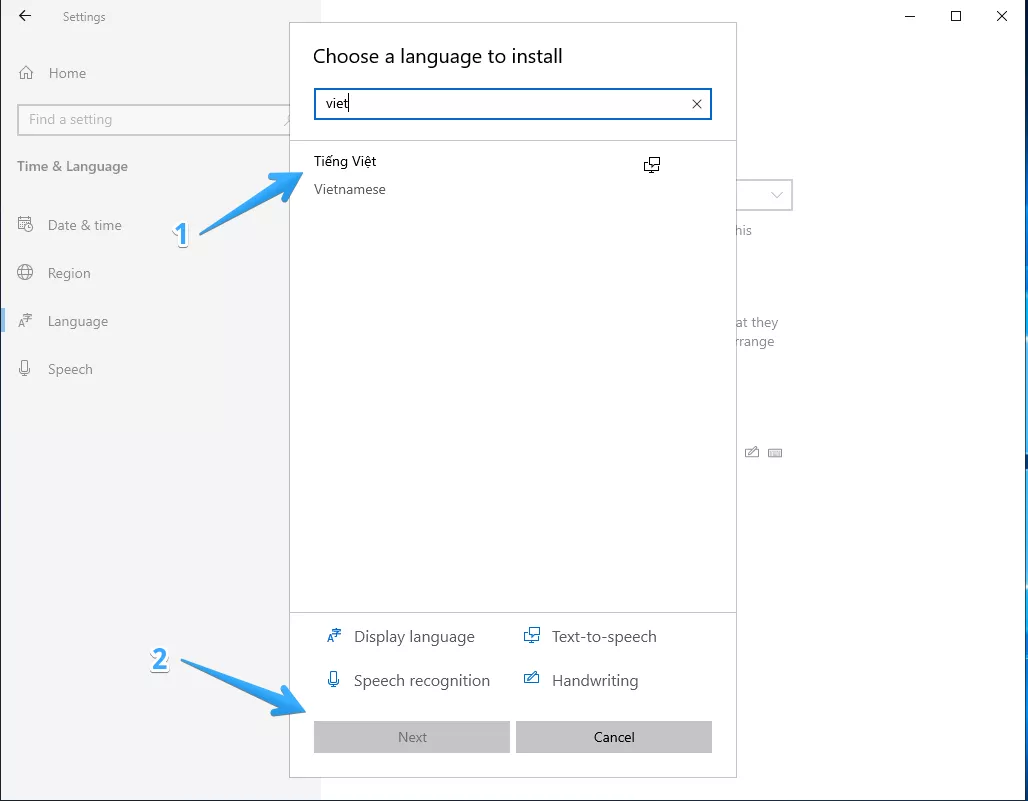 Hướng dẫn thay đổi ngôn ngữ máy tính Win 10 đơn giản, nhanh chóng 23 Thêm ngôn ngữ mới