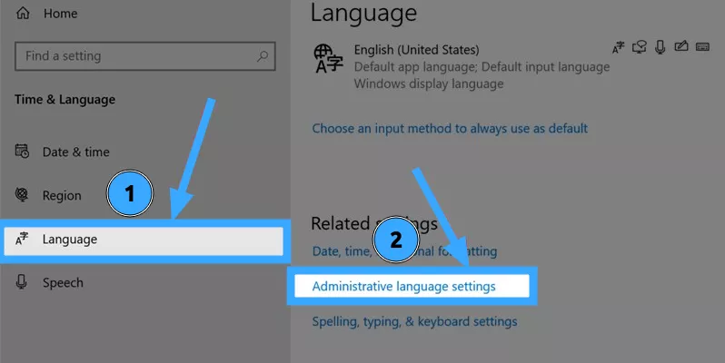 Hướng dẫn thay đổi ngôn ngữ máy tính Win 10 đơn giản, nhanh chóng 28 Chọn Administrative language settings