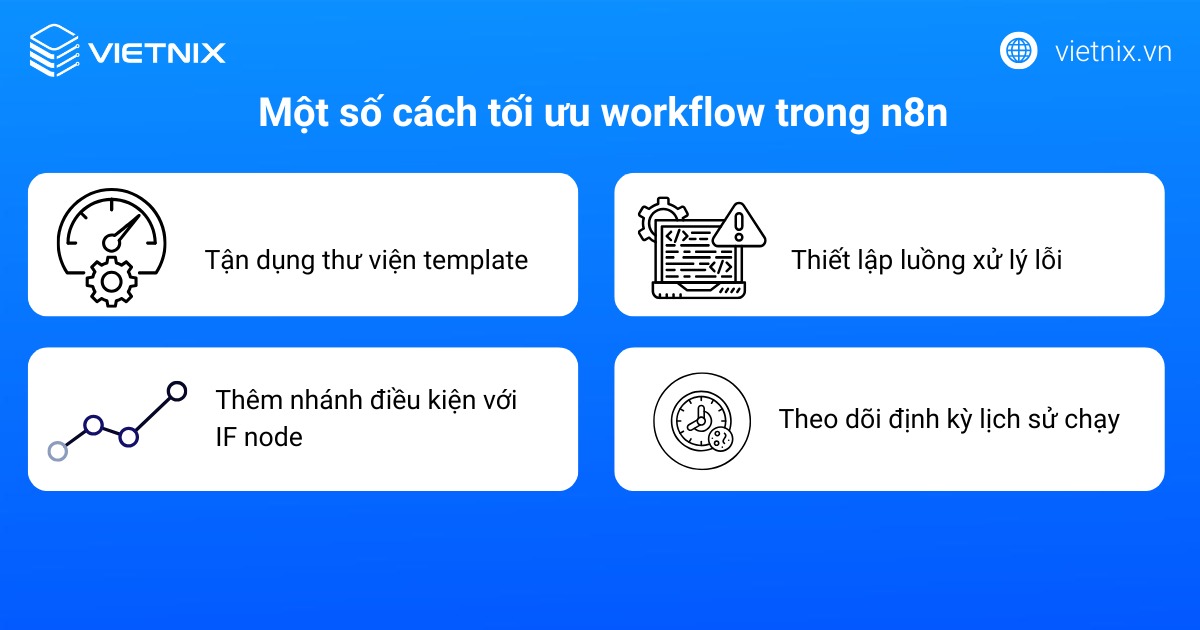 Workflow n8n là gì? Hướng dẫn xây dựng workflow n8n chi tiết cho người mới 17 Một số cách tối ưu workflow trong n8n