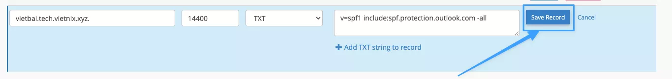 Cập nhật các giá trị và lưu lại thay đổi
