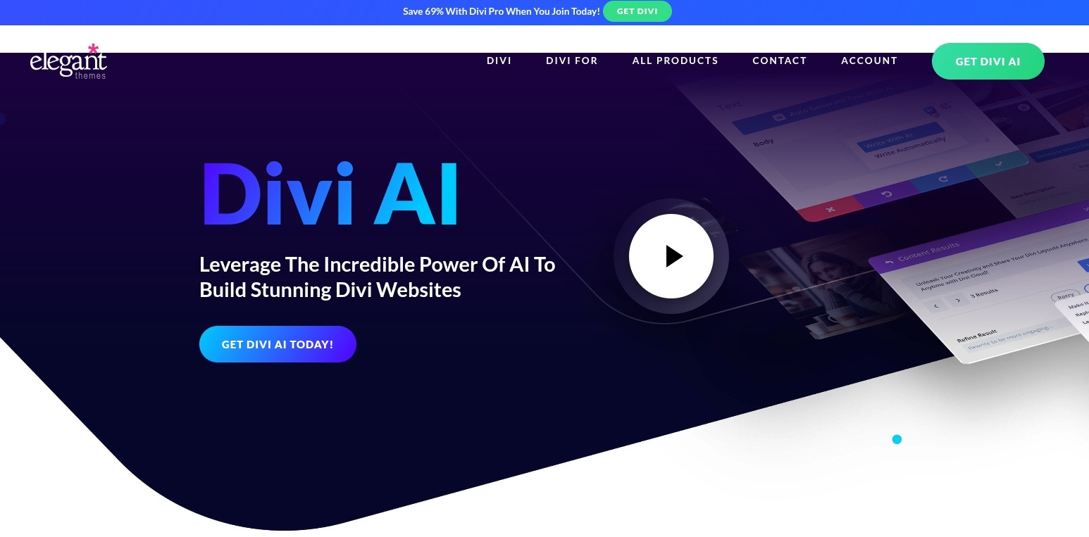 Top 10 AI thiết kế website hiệu quả, miễn phí năm 2026 19 Web thiết kế website Divi AI được nhiều người sử dụng