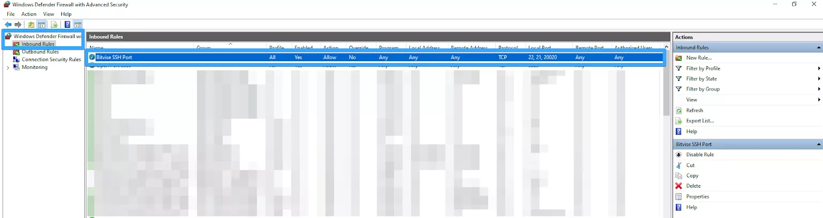 Mở port trên Windows Firewall 