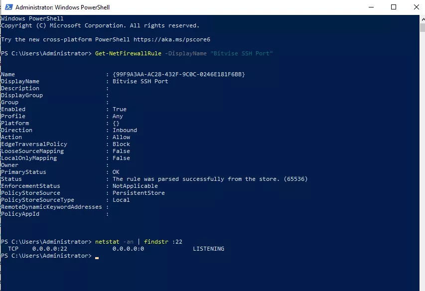 Kiểm tra rule và port 