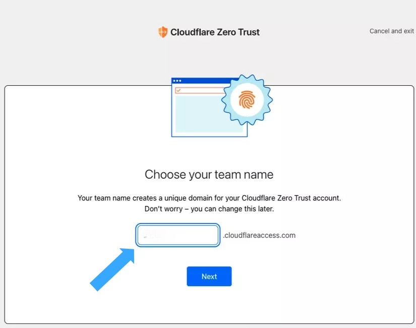 Cloudflare Zero Trust là gì? Cách thiết lập Zero Trust nhanh chóng 21 Bạn cần đặt tên cho đội ngũ của mình - Nguồn: Internet