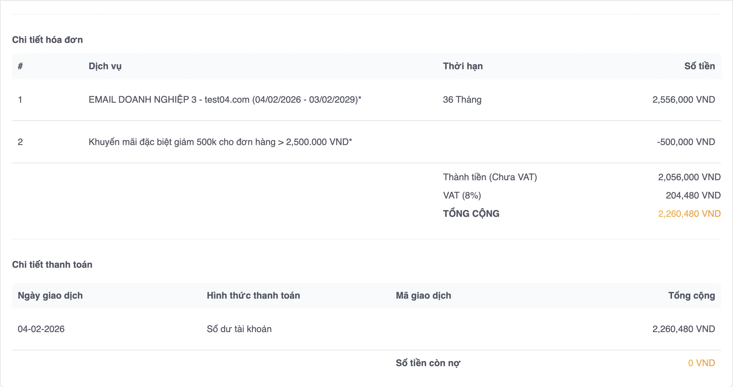 Giảm ngay 500.000 VNĐ cho hóa đơn từ 2.500.000 VNĐ