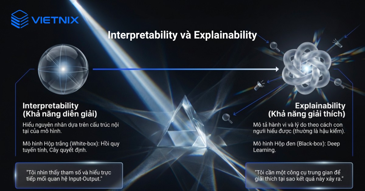 Các khái niệm liên quan trong Explainable AI