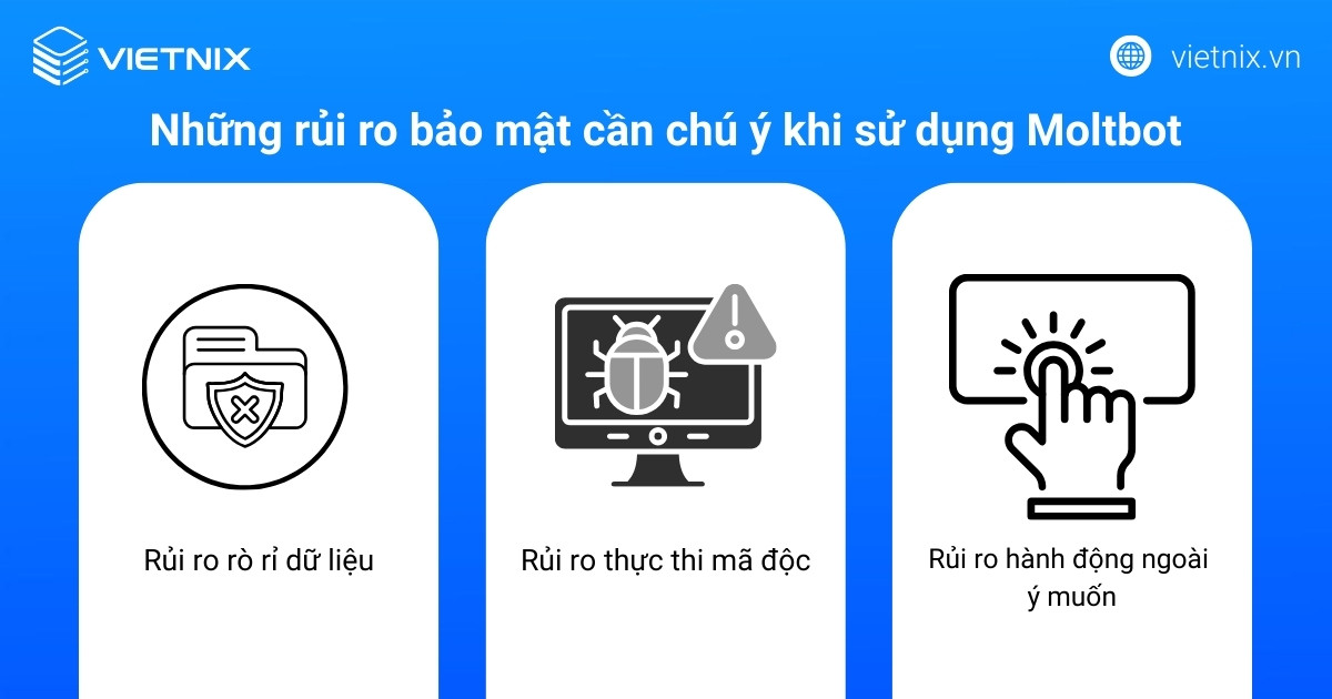 Moltbot là gì? Hướng dẫn cài đặt Moltbot trên máy tính cá nhân và VPS Ubuntu từ A-Z 32 Những rủi ro bảo mật cần chú ý khi sử dụng Moltbot