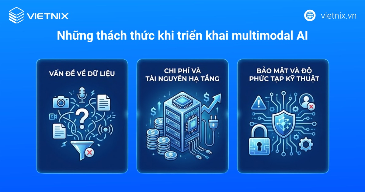 Những thách thức khi triển khai multimodal AI