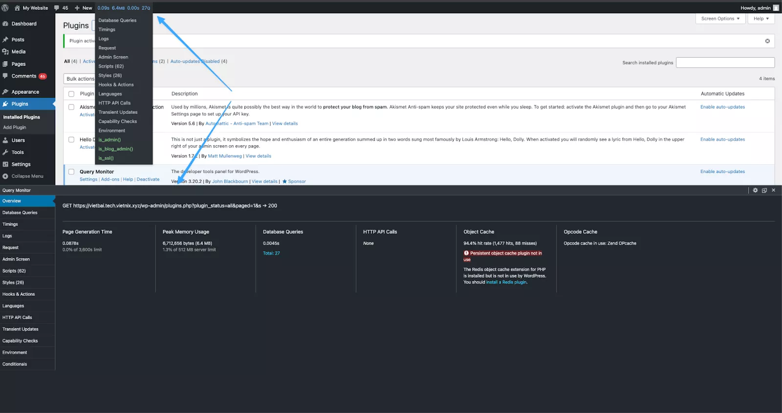 Truy cập và xem tổng quan