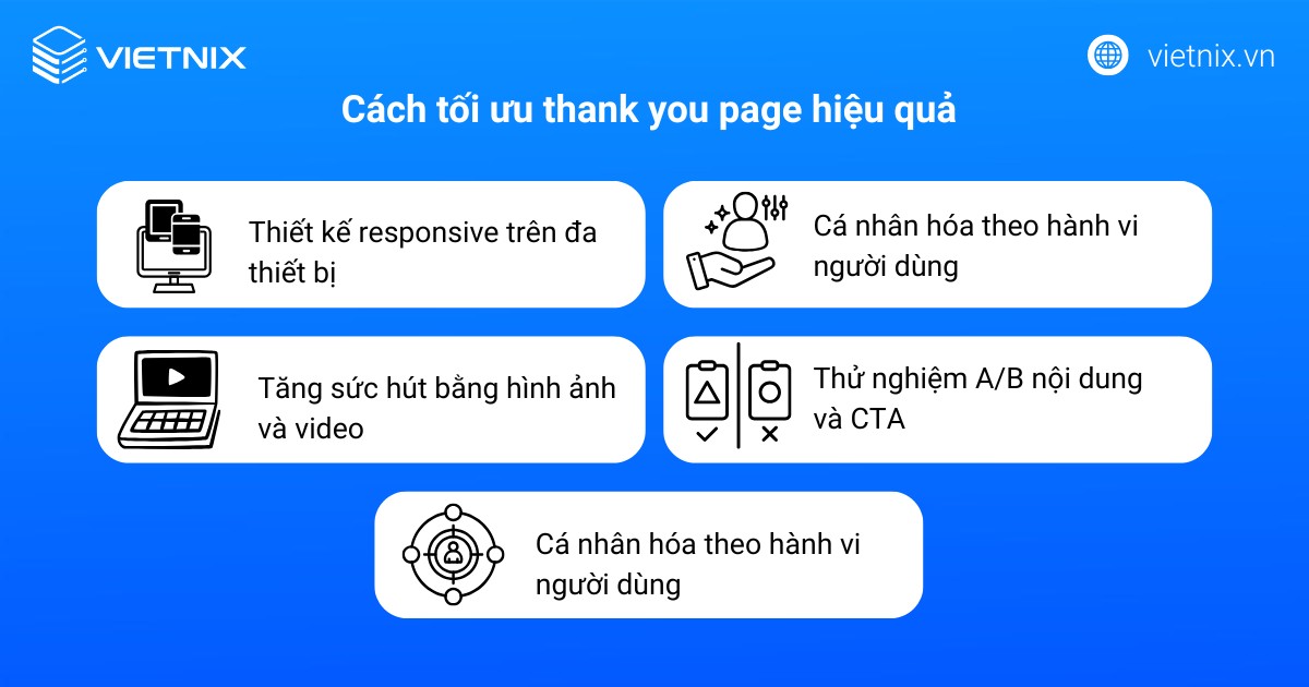 Cách tối ưu thank you page hiệu quả