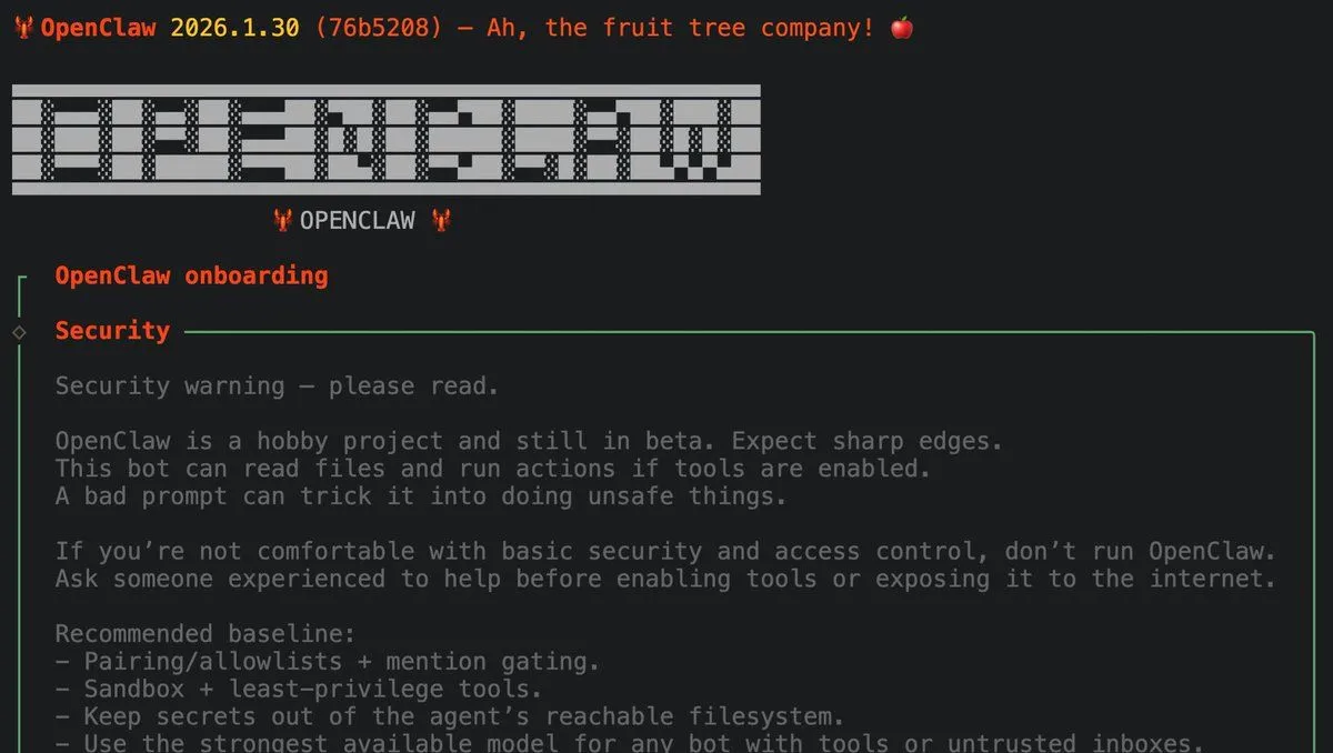 Hướng dẫn cài đặt OpenClaw với Claude Code và Gemini 3 chi tiết cho người mới 19 Giao diện terminal tương tác