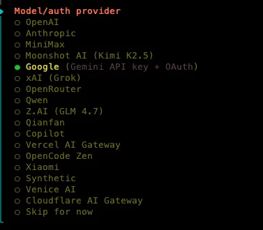 Hướng dẫn cài đặt OpenClaw với Claude Code và Gemini 3 chi tiết cho người mới 21 Cấu hình đối với Gemini 3 Pro
