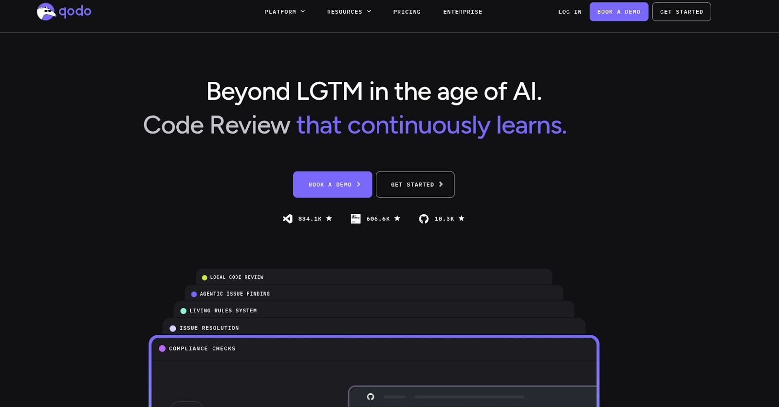 Qodo là nền tảng đảm bảo chất lượng mã nguồn end-to-end với 3 trợ lý chuyên xử lý tạo mã