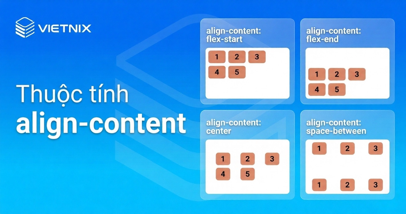 Flex box CSS là gì? Hướng dẫn CSS Flexible Box đầy đủ nhất 25 Thuộc tính align-content