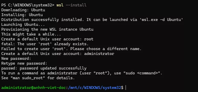 Hướng dẫn các bước kết nối Kimi K -2.5 với OpenClaw chi tiết nhất 22 Tạo tên người dùng và mật khẩu