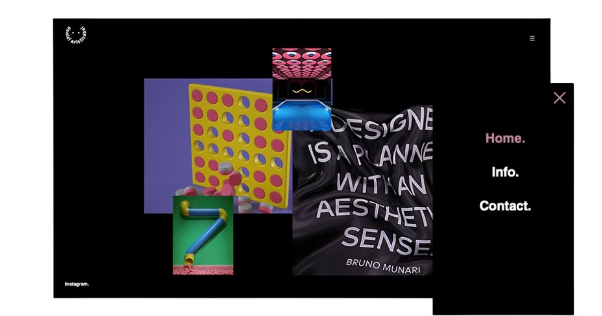 Nút menu hamburger là gì? Các ví dụ thực tế về menu hamburger 55 Webiste Daniel Aristizábal