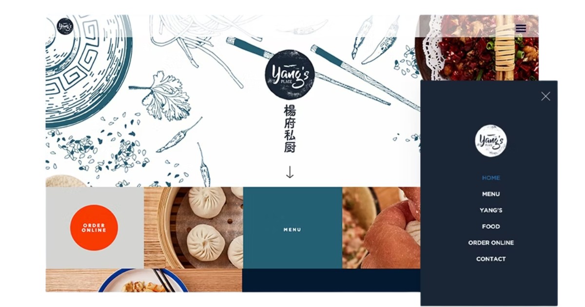 Nút menu hamburger là gì? Các ví dụ thực tế về menu hamburger 48 Website Yang’s Place