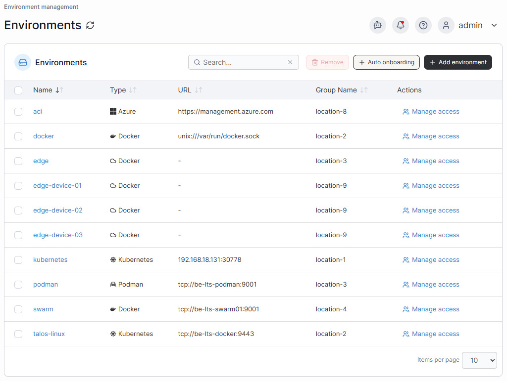 Nhấn Add environment