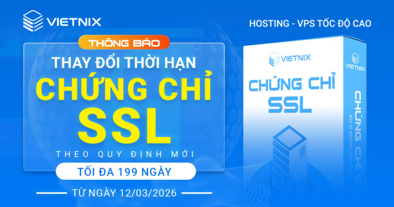 Thông báo thay đổi thời hạn chứng chỉ SSL