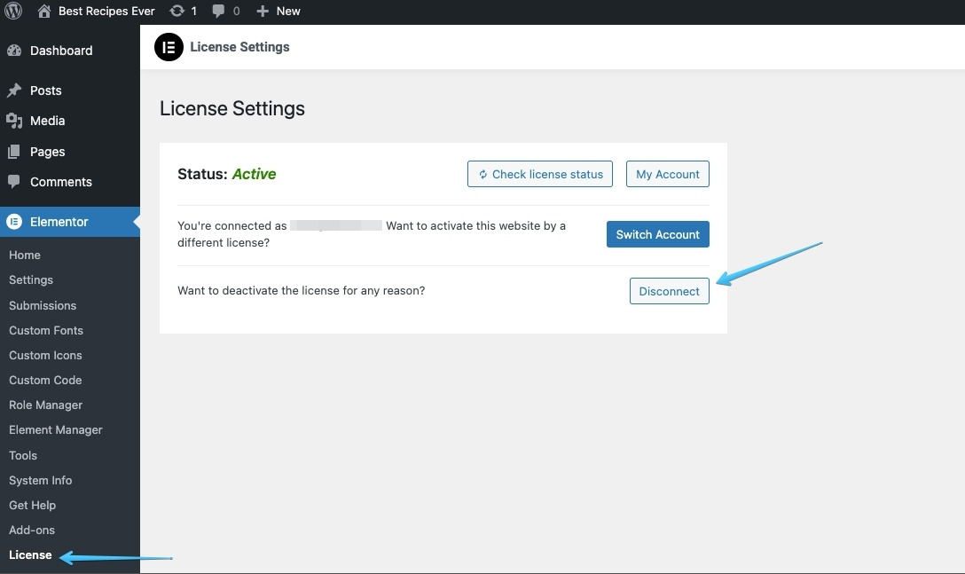 Bạn cần bấm nút Disconnnet để hủy kích hoạt