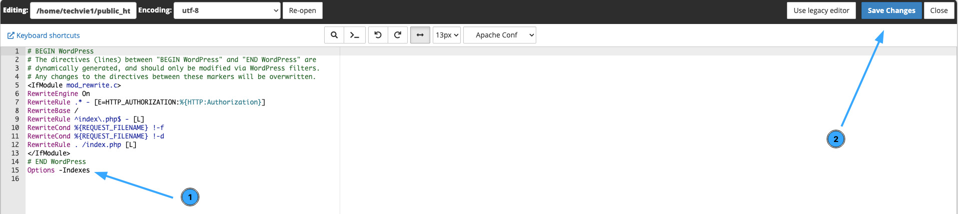 Thêm lệnh vô hiệu hóa